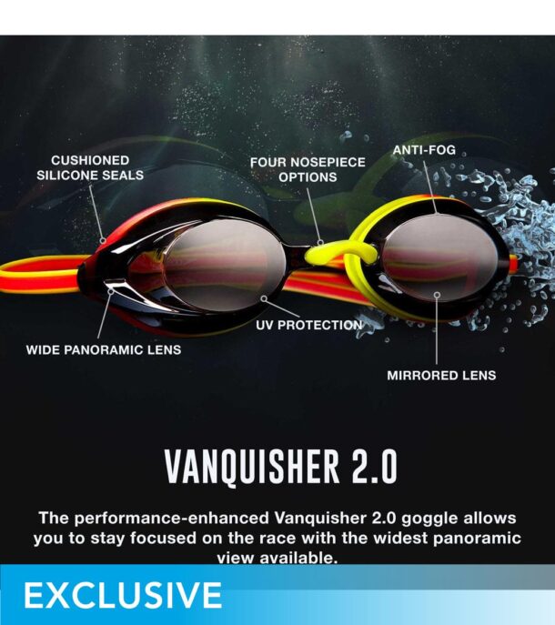 Speedo Vanquisher 2.0 Mirrored Goggles - Image 2