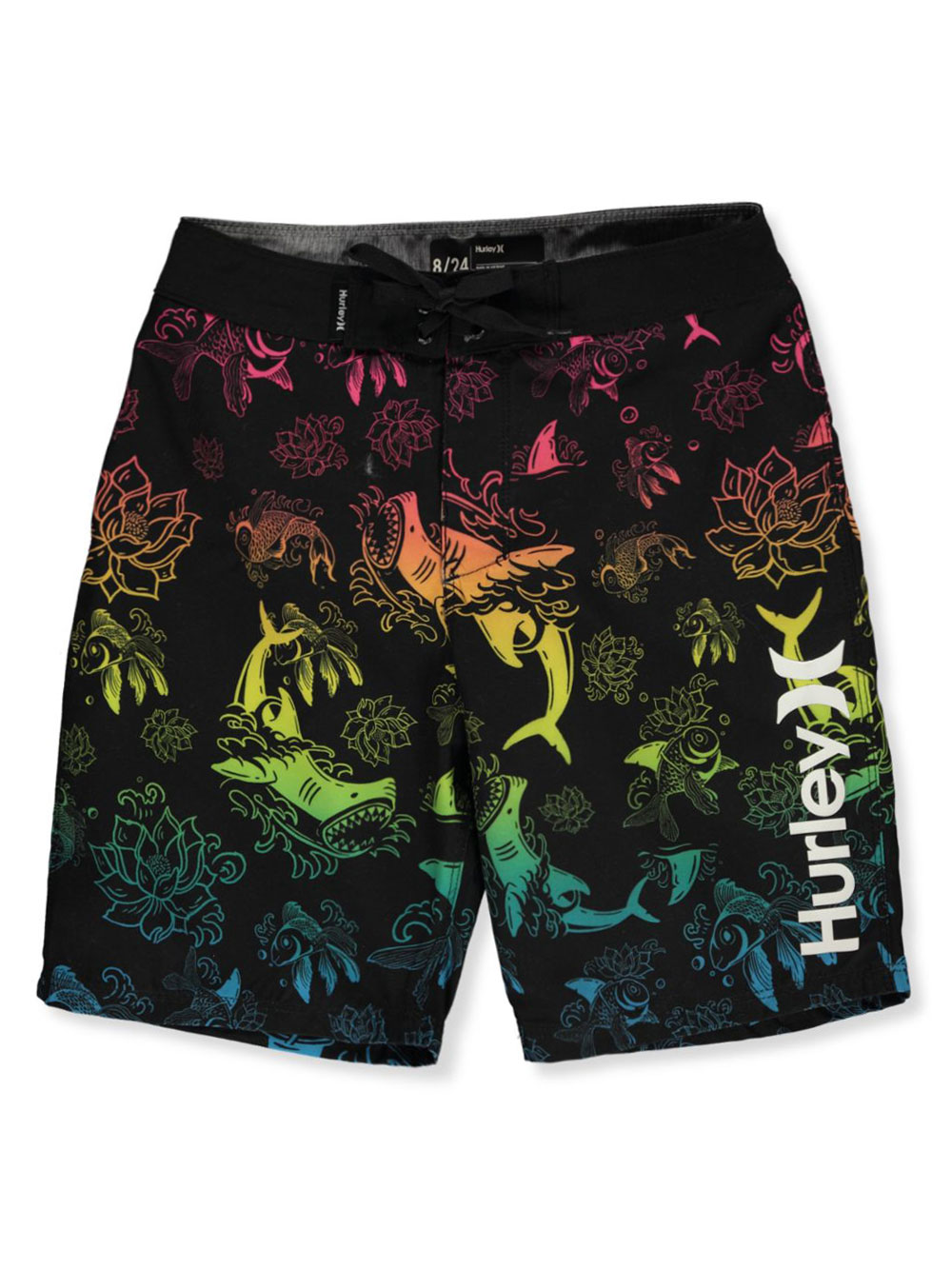 hurley shark swim trunks