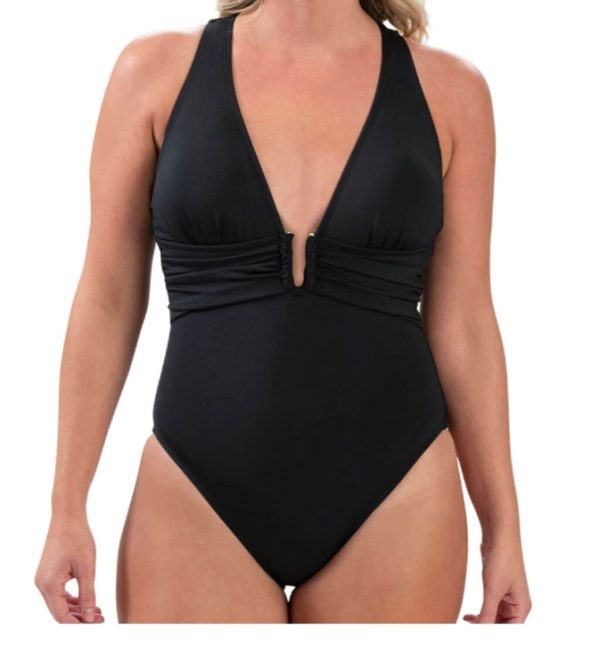 Dolfin Ladies Deep V-neck Swimsuit - Image 2