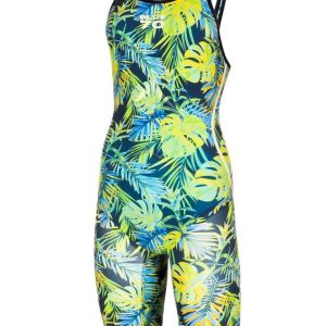 Blueseventy ladies kneeskin tech suit front green